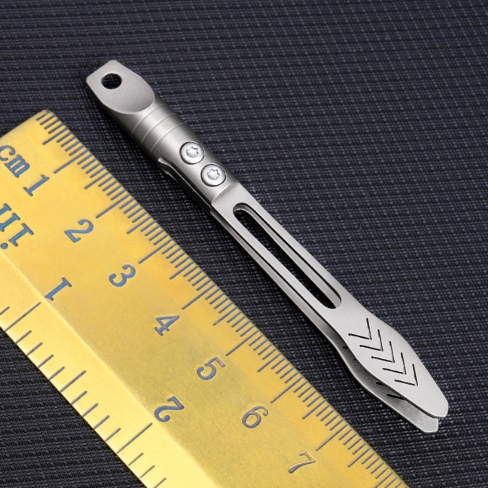 Titanium Alloy Mini Tweezers Keychain Outdoor Clamping Tool EDC Portable