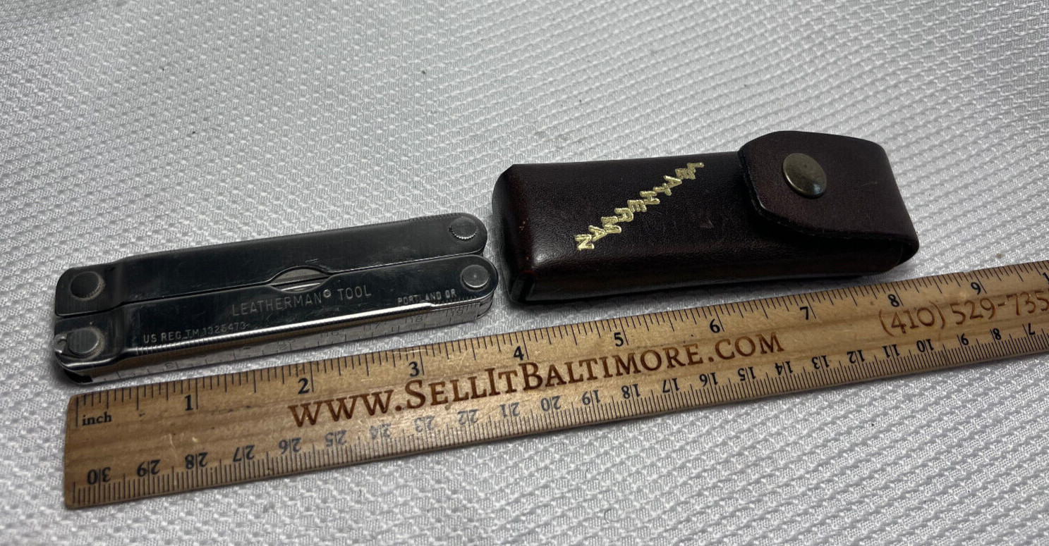 Leatherman Pocket Survival Tool Portland, OR USA With Sheath And User Guide