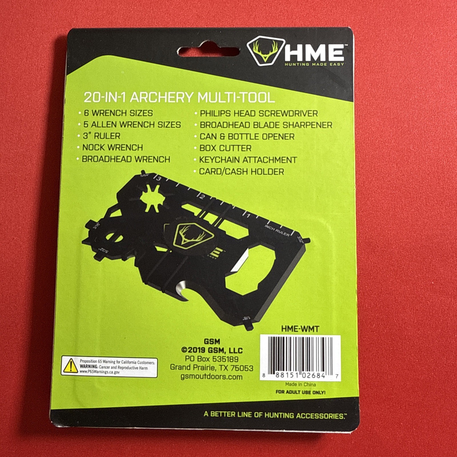 HME HME-WMT 20 In 1 Archery Multi-Tool