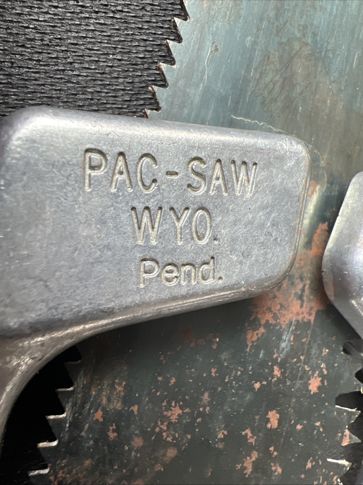 Rocky Mountain Pac Saw Vintage W/ Leather Sheath 12-1/2″ Long Nice ❤️camo