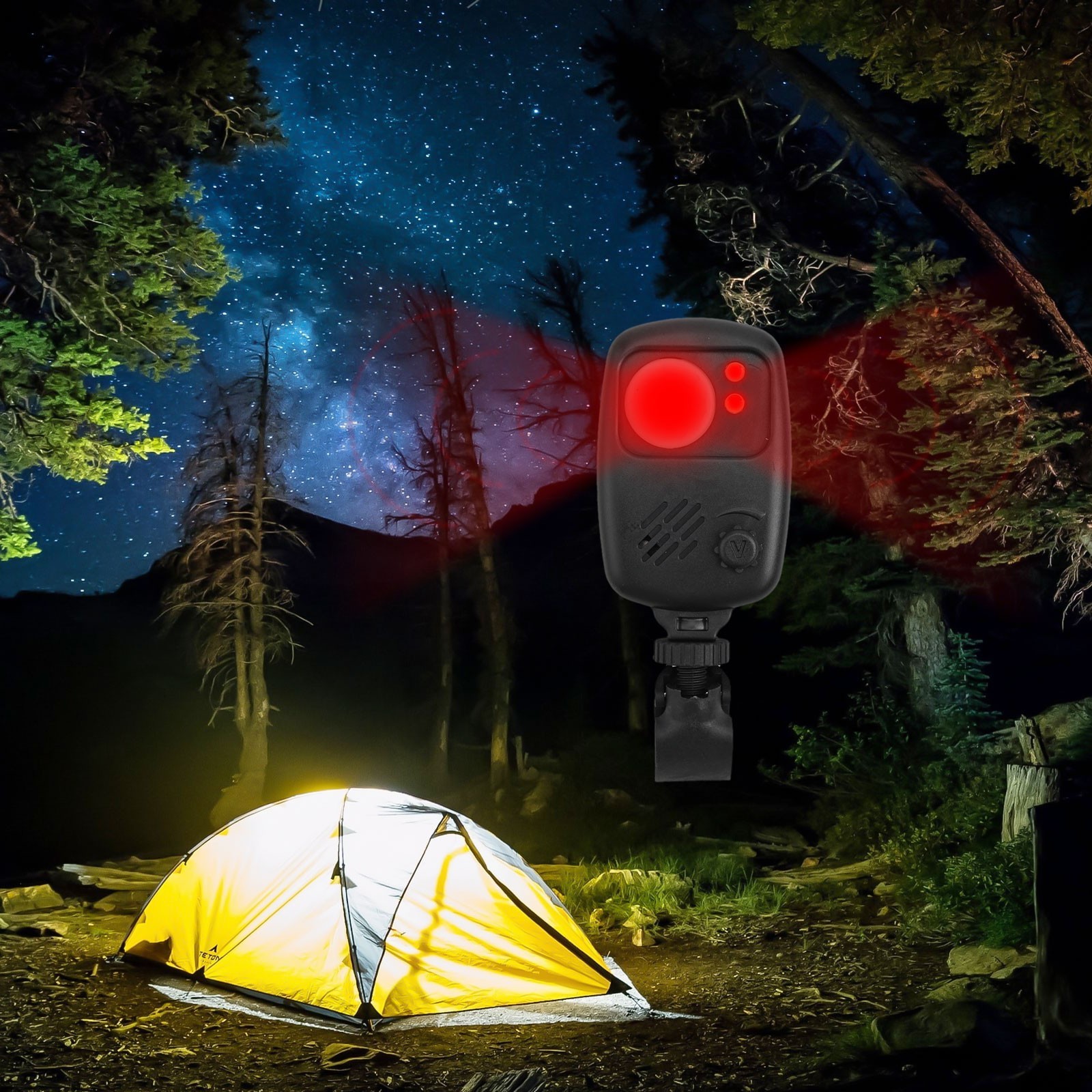 Camping Security Infrared Motion Sensor Alarm for Fishing and Outdoor Use
