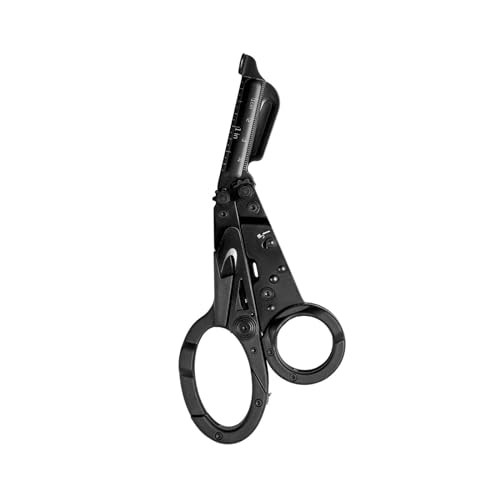ParaShears Lightweight Backcountry Stainless Steel Multi-Tool, 11 Tools Black