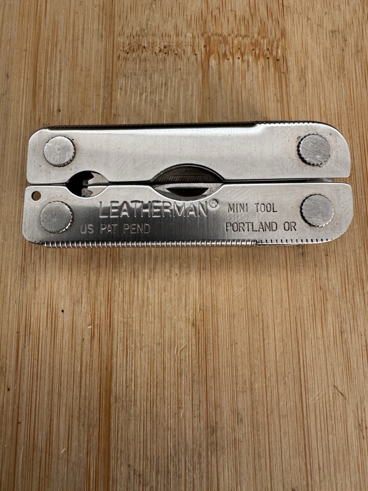 Leatherman MINI TOOL multitool. Variant w/US PAT PEND on Both Sides