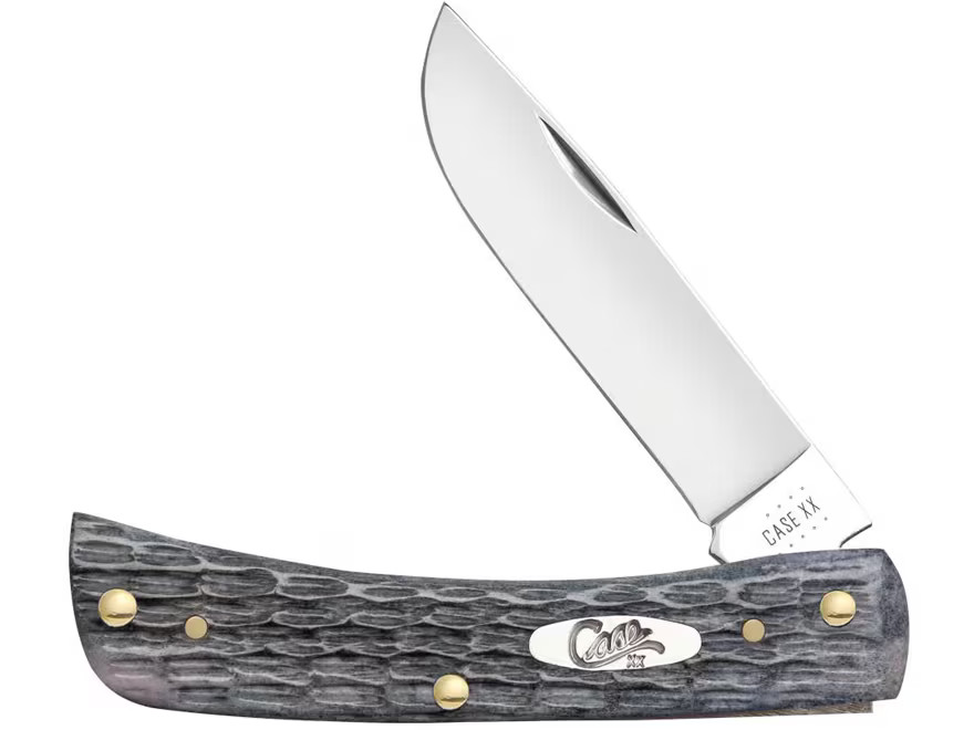 Case Sod Buster JR Pocket Knife 2.8″ Skinner Carbon Steel Mirror Polished Blade