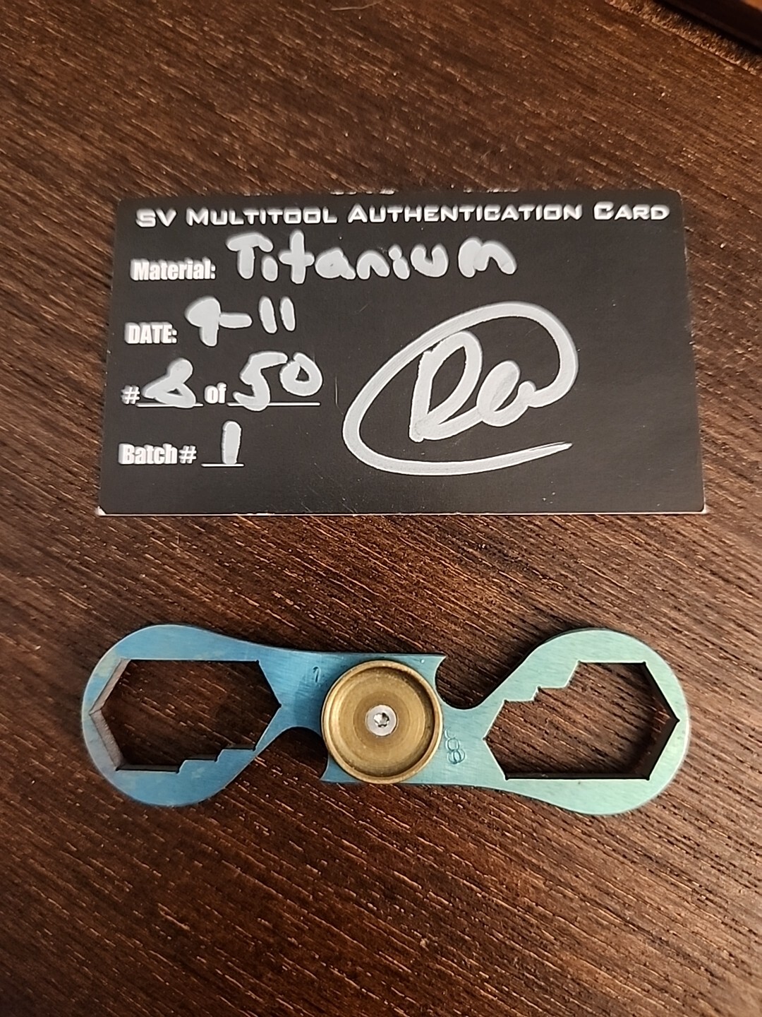 Dra Designs Sv Multitool Spinner Titanium Anodized Green