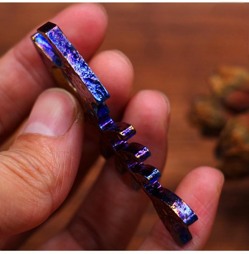 Handmade Titanium Alloy Necklace Keychain Pendant Bottle Opener EDC Charm Gift