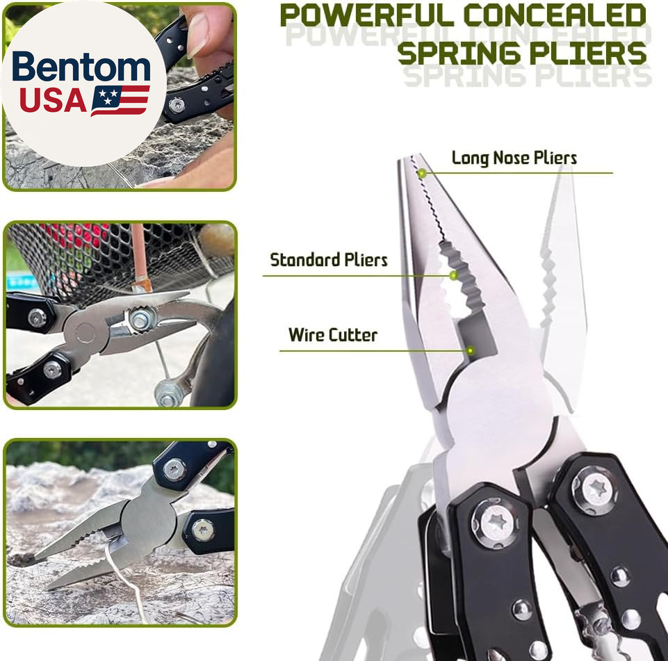 14 in 1 Multitool Pliers Gives One Whistle as a Gift, Professional Pocket Pliers