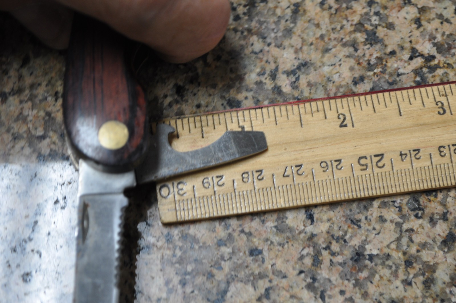 HUSKY Multi-Tool Brass Wood vintage see pictures for more info on content / cond