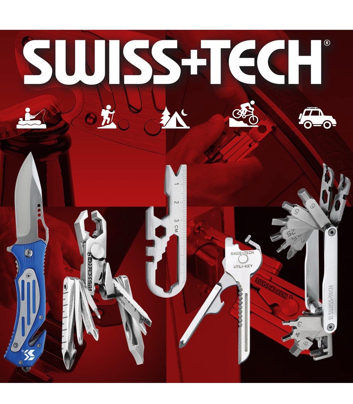 SWISS+TECH ST85109 BodyGard Auto Emergency Hammer Escape Tool