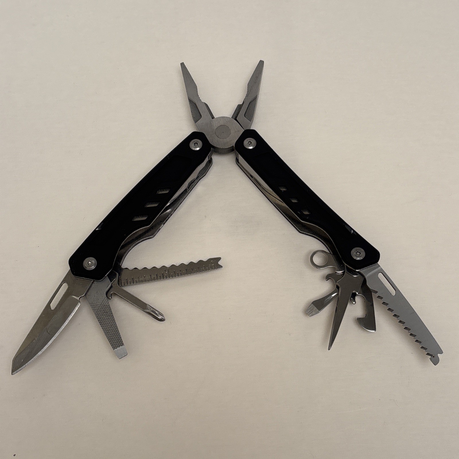 Multi Tool Pliers Ozark Trail Wire Cutter, Saw, Knife Black Survival Hunt Camp