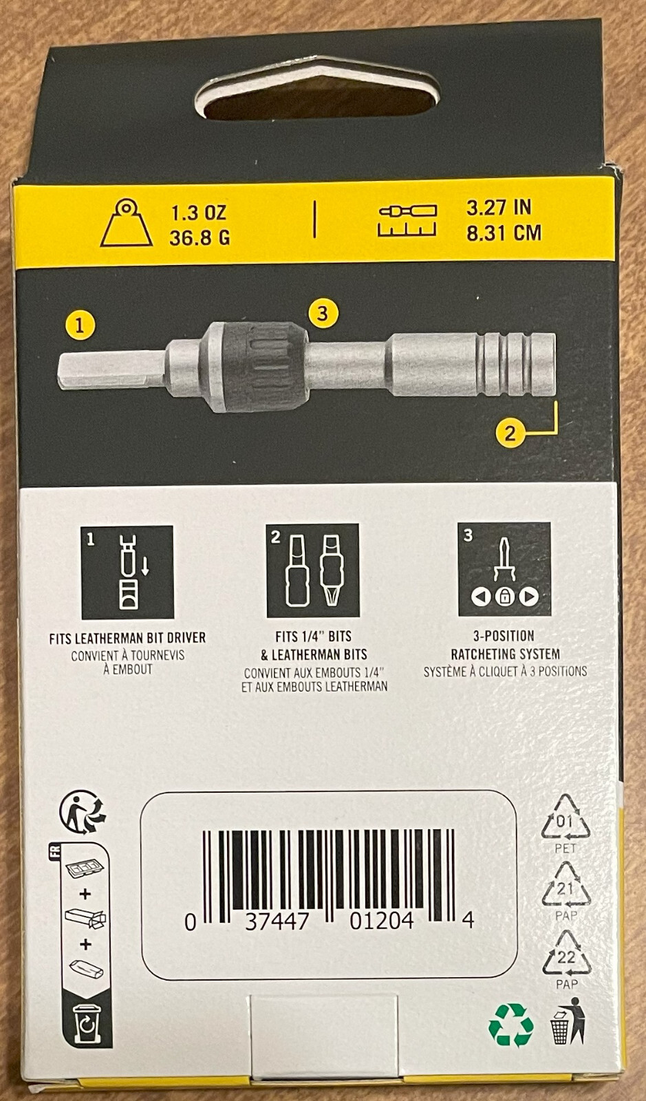 Leatherman 931032 Ratchet Driver 1/4 Hex Bit *BRAND NEW*