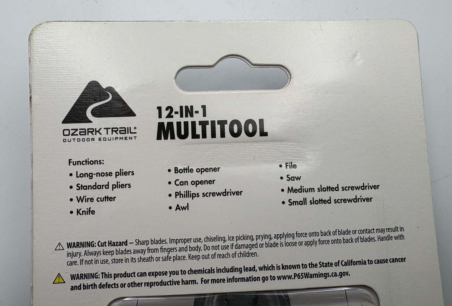 Ozark Trail 12-In-1 Multi Tool with Nylon Sheath, Mossy Oak Handle Pattern, New