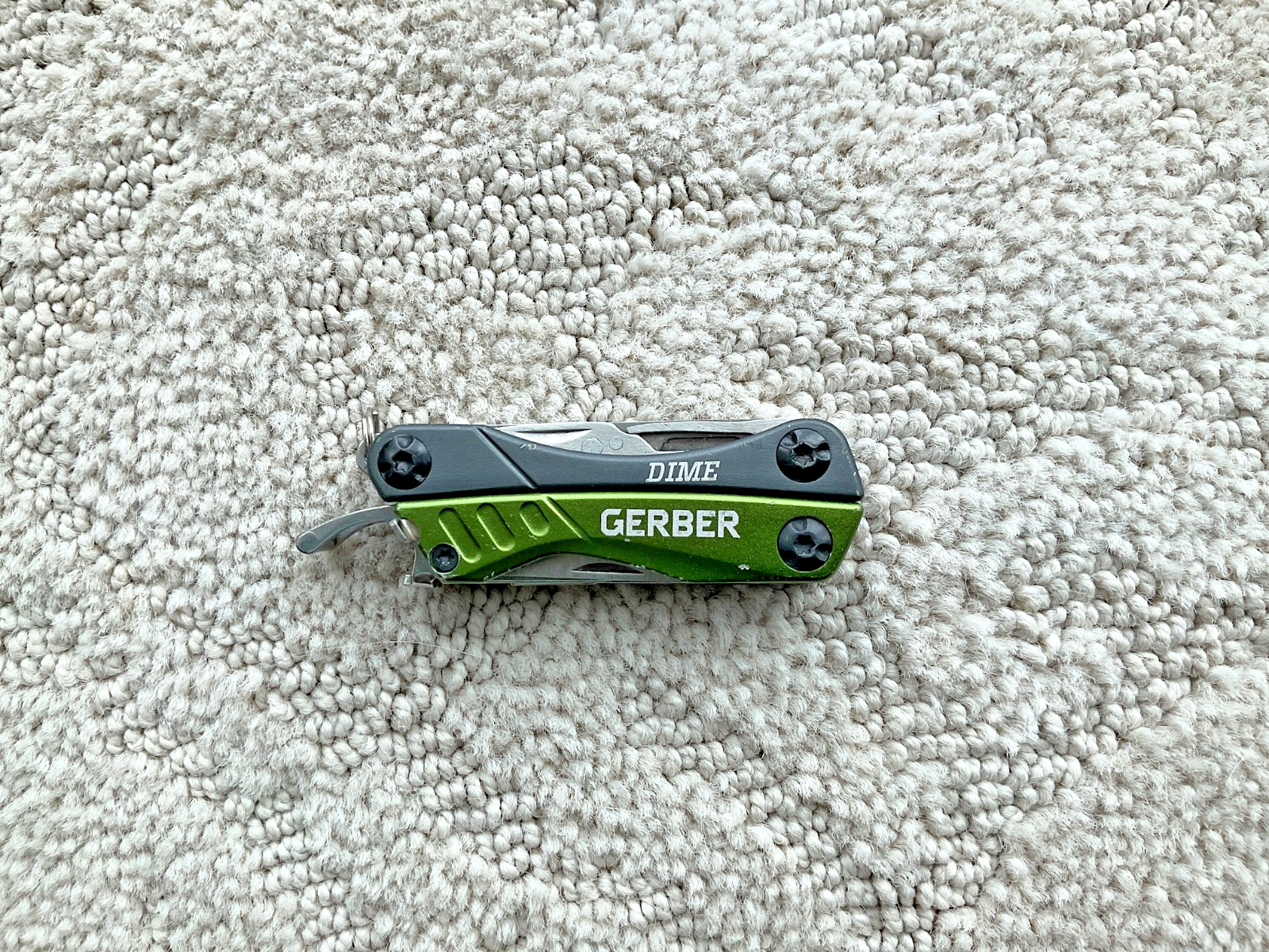 Gerber Dime Mini Multitool Keychain Green/black