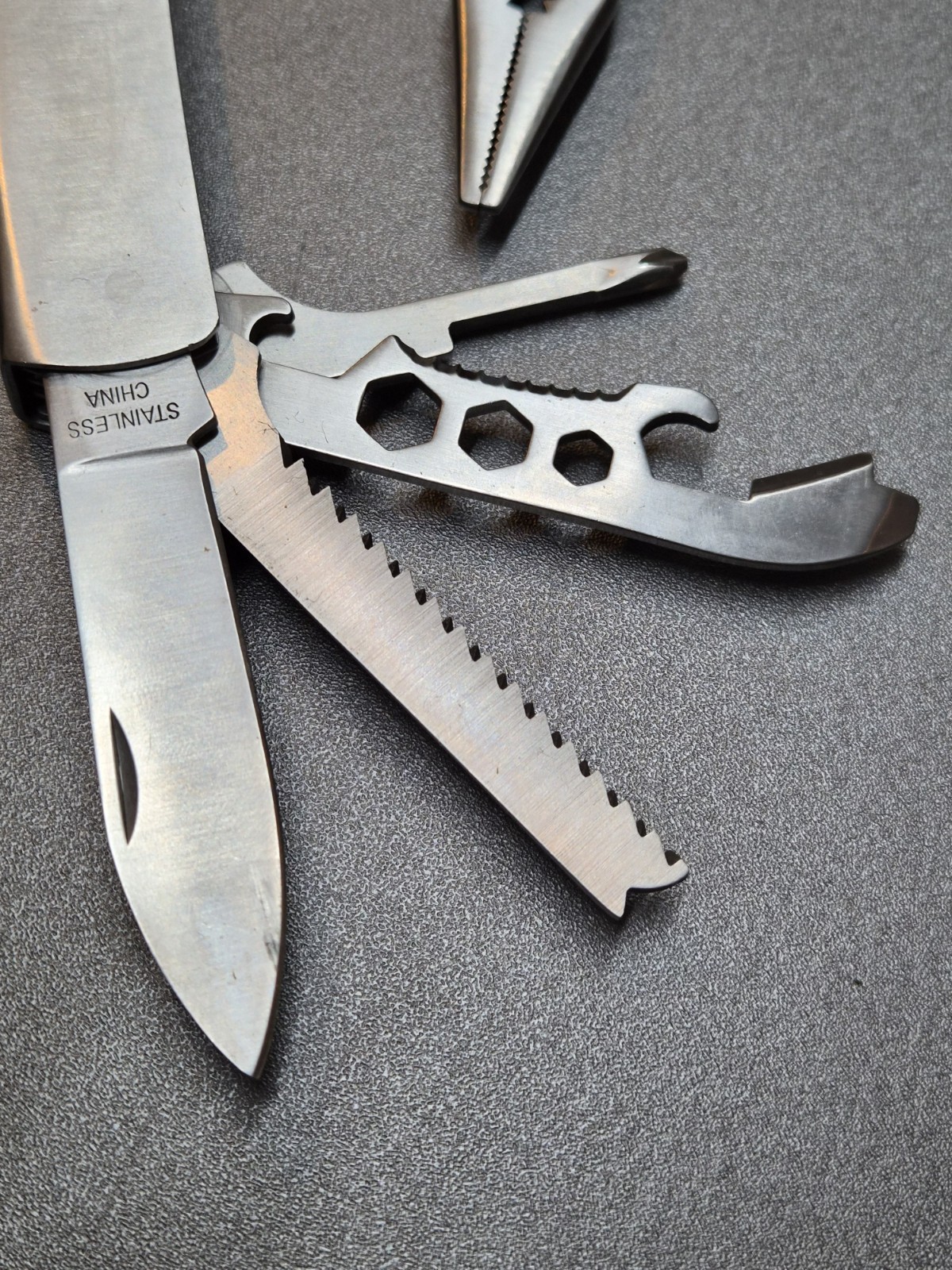 Stainless Steel Multi Tool Hammer & Folding Pliers Set w/ Carry Case