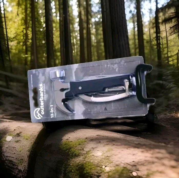 Outerbanks Multi Tool 12-in-1 Hammer with plastic carrying case