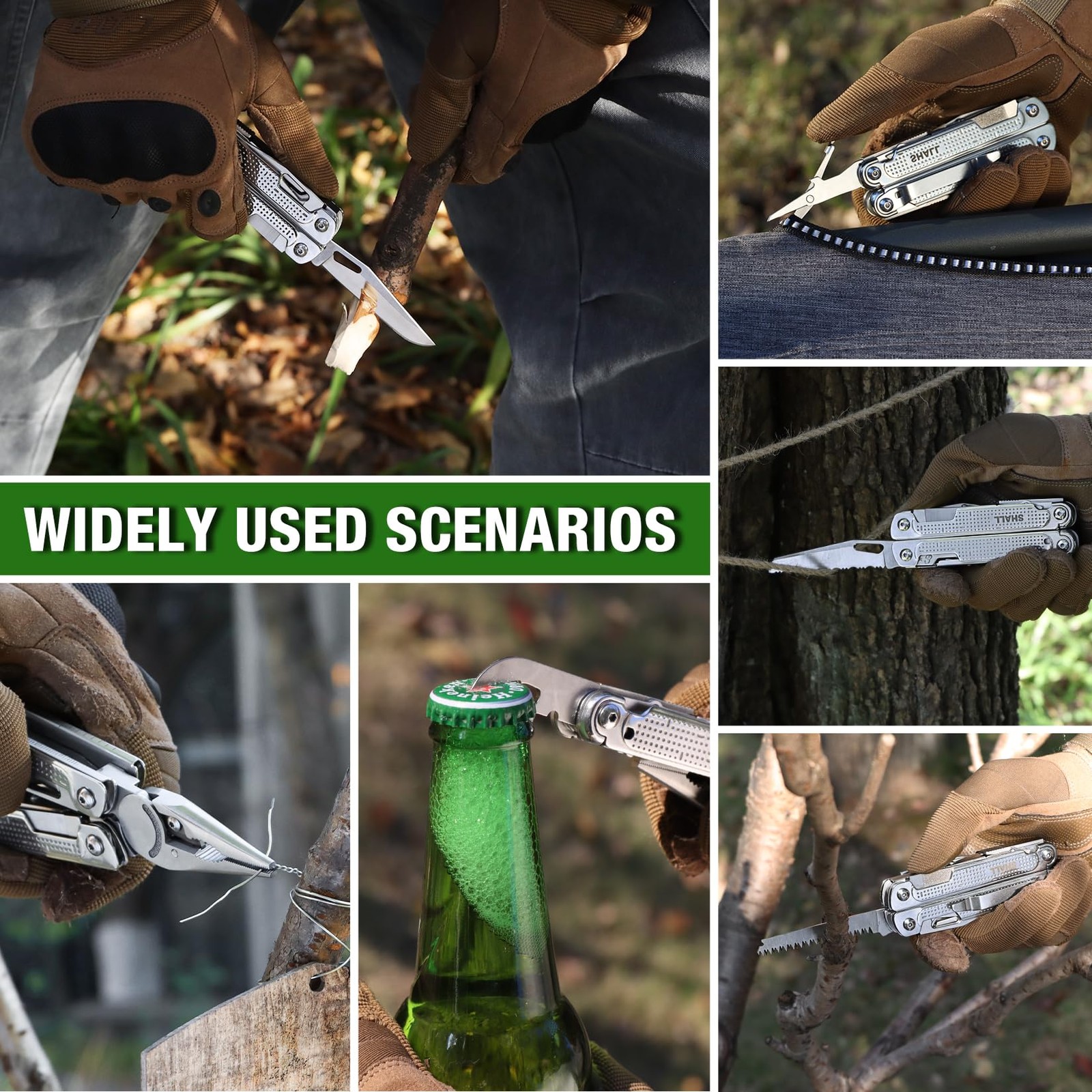 Multi Tool, 18-in-1 Multitool Pliers, Stainless Steel Multi-tool Pocket Knife…