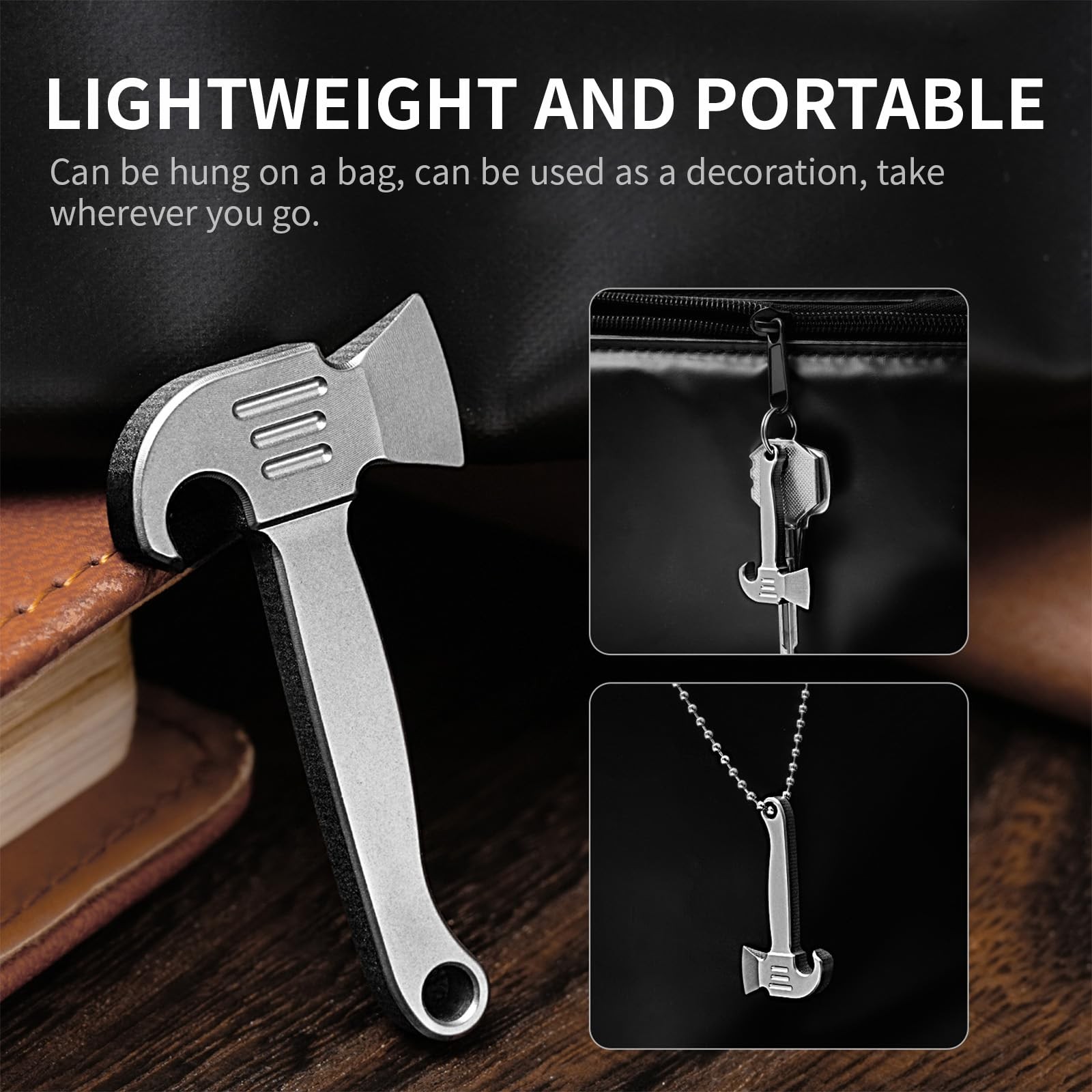 Titan EDC Crowbar, EDC MultiTool with Bottle Opener, Mini Keychains…
