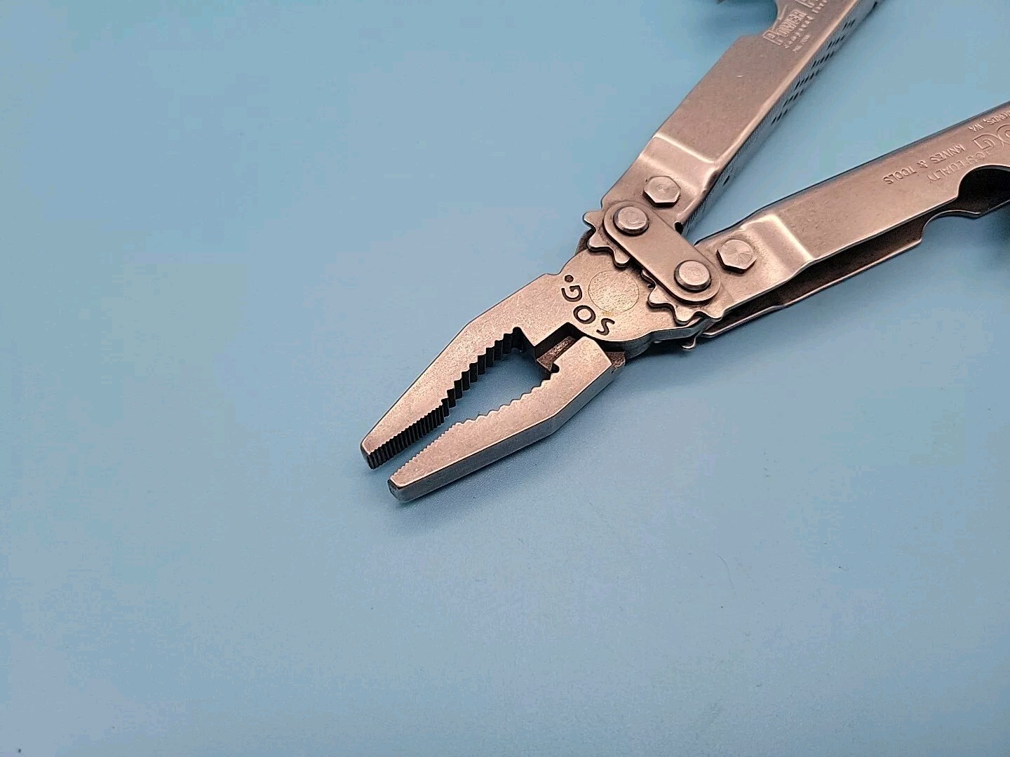 SOG Power Plier Multi-Tool – Rare Blunt Nose Pliers – Pocket Knife – Silver