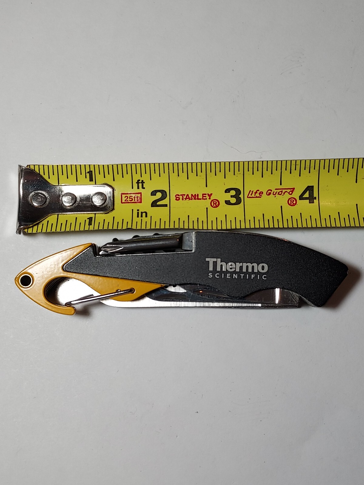 Knife Multi Tool EDC advertising Thermo Scientific – blade, saw, corkscrew