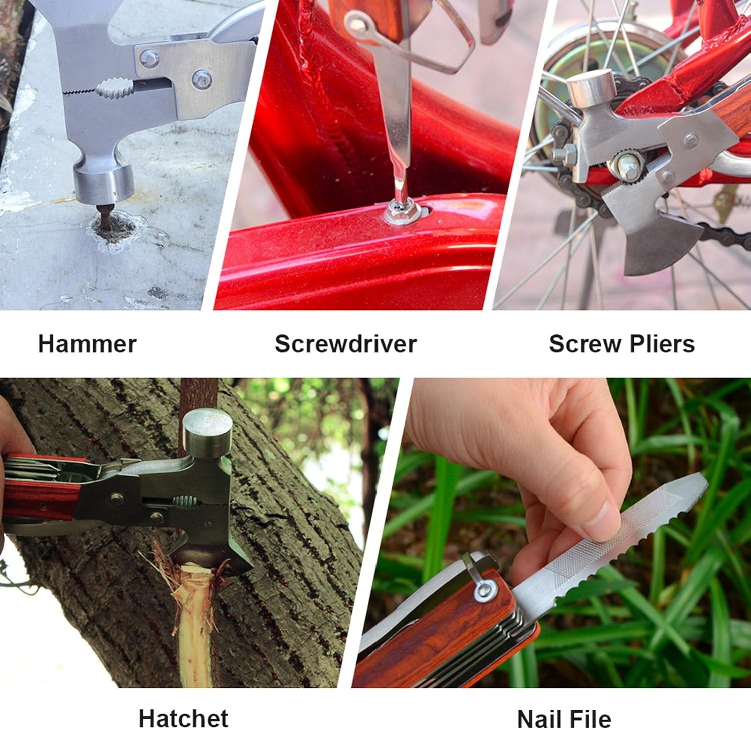 Compact & Lightweight 18-in-1 Multitool with Axe and Hammer – Ideal Gift for Him