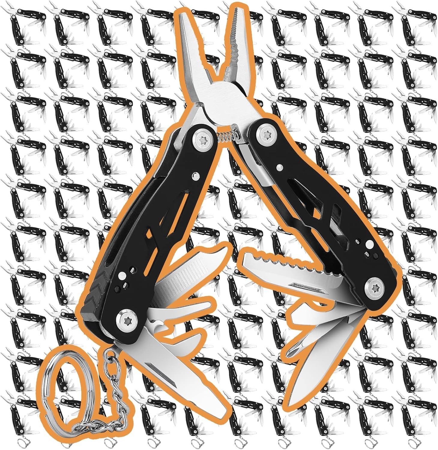 2 pcs 15-in-1 Multi Tool Utility Pocket Knife Screwdriver Pliers