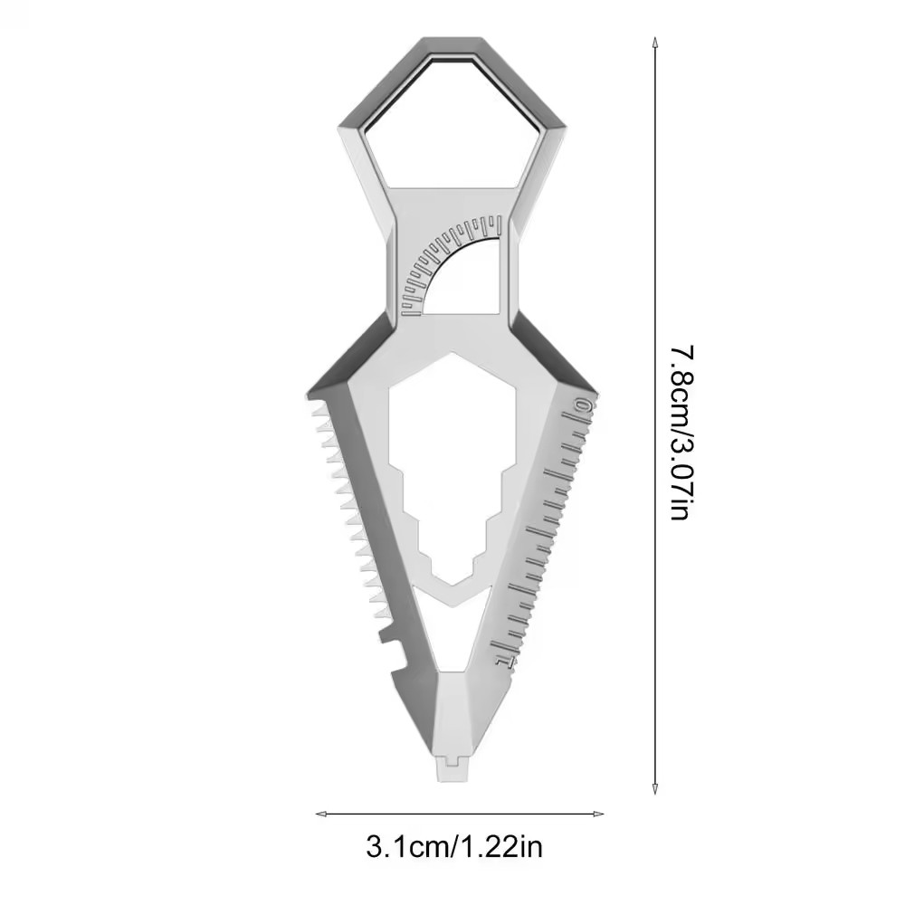 Portable Heavy Duty EDC Metal Keychain Multi-Tool Bottle Opener Men’s Gift