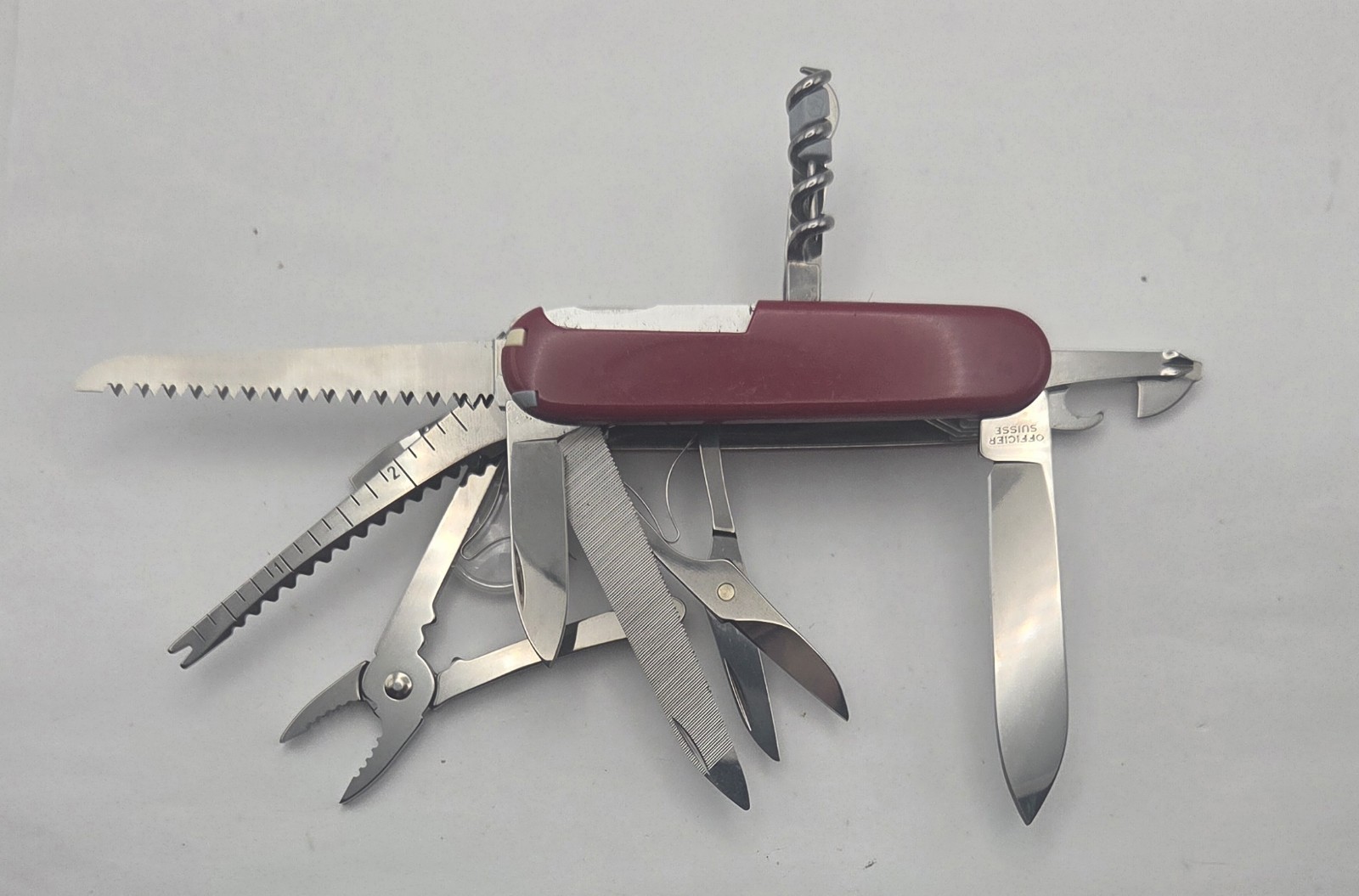 Victorinox SwissChamp Swiss Army Knife Red Multi-Tool Excellent Condition L-1