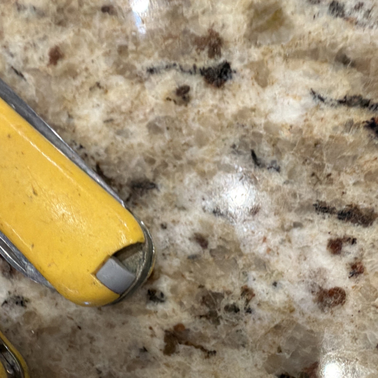 Victorinox Classic Multi-Tool Yellow Stainless Steel Knife Scissors File Lot 3