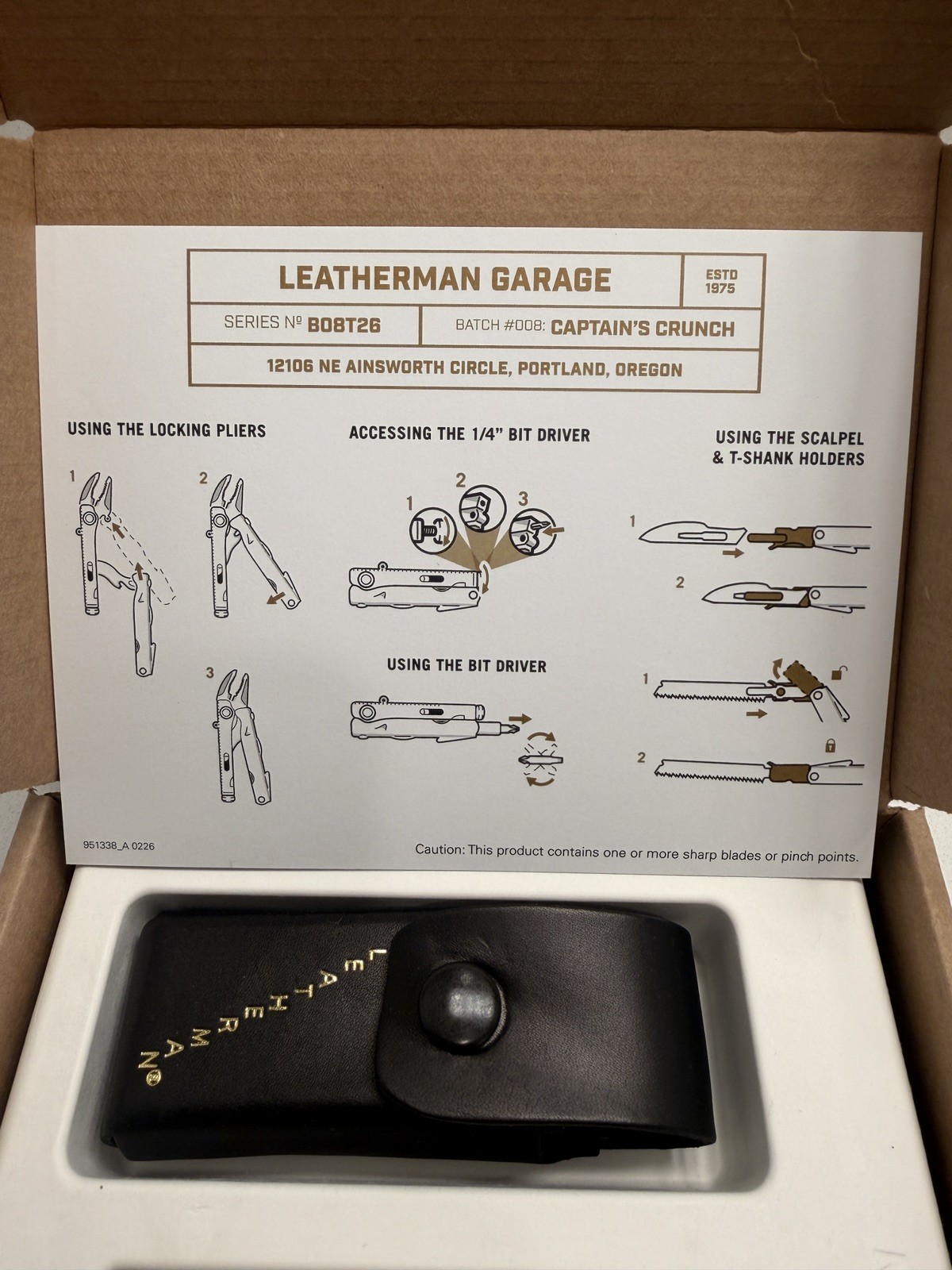 Leatherman Garage Batch #008 Final Edition Captain’s Crunch – IN HAND, FAST SHIP