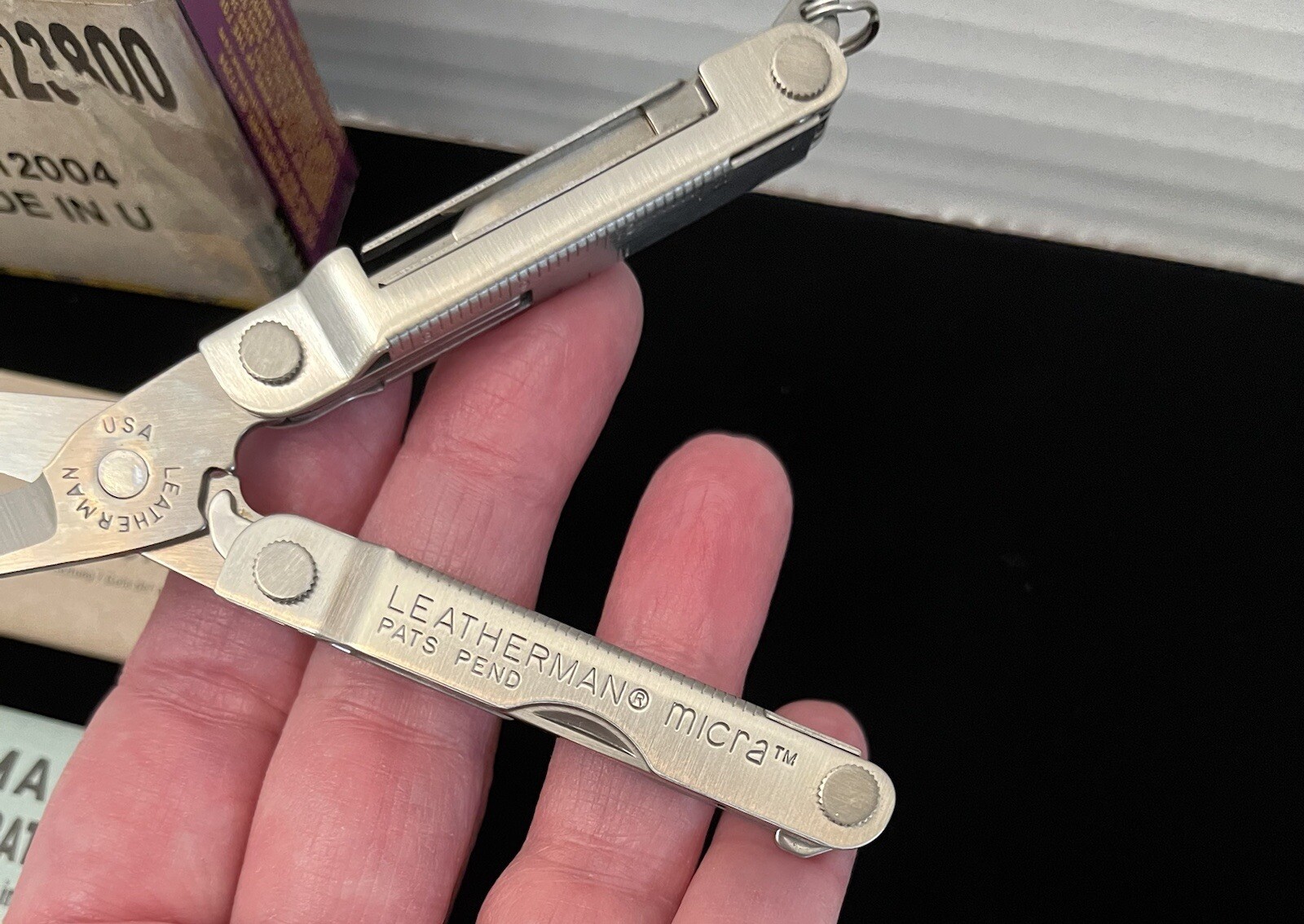 Vintage Leatherman Micra Multi-Tool Pocket Knife Engraved DAD