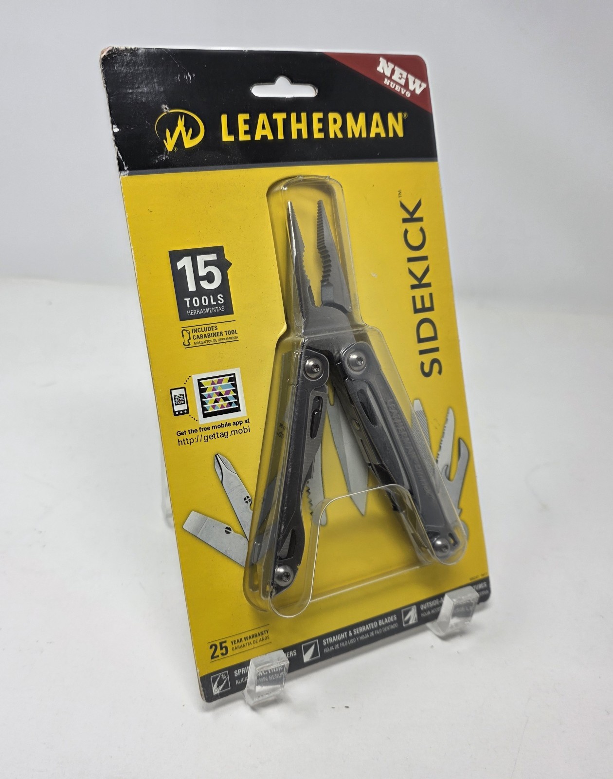 Leatherman Sidekick® 831428 Multi Tool 15 Tools w/ Leather Sleeve And Carabiner