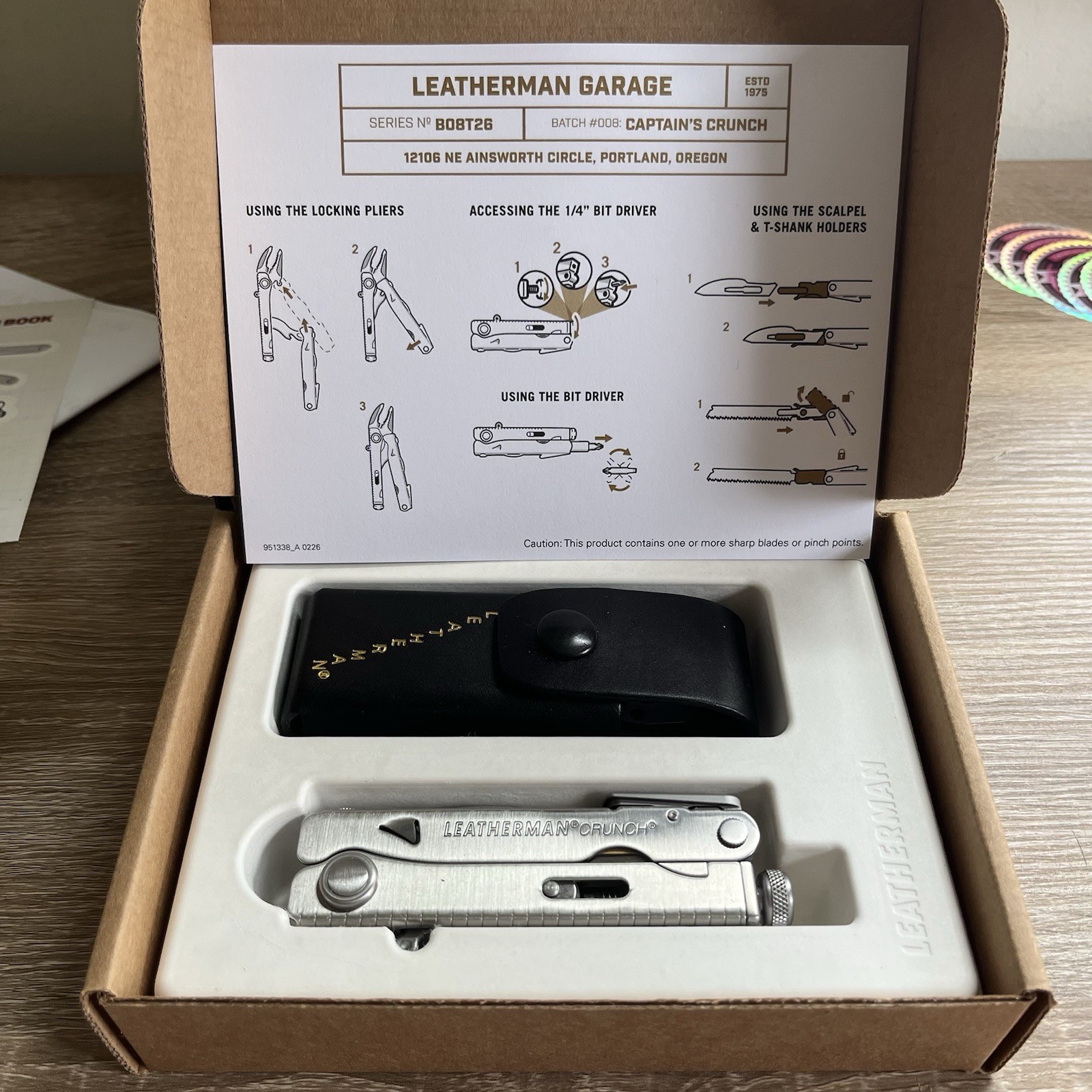 Leatherman Garage Batch #008 Captain’s Crunch Limited Edition 1900 Made IN HAND✅