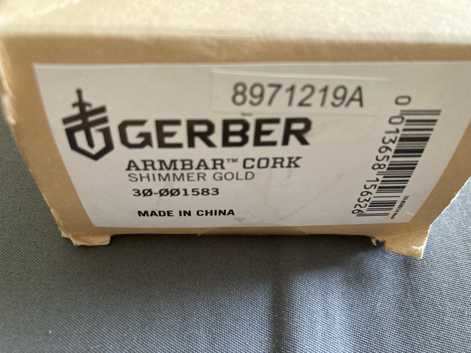 Gerber Armbar Cork Knife Multitool 8971219A. New Open Box. Gold Shimmer Color