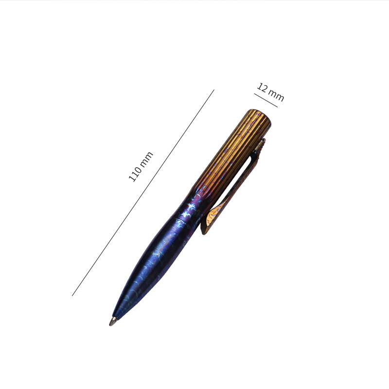 Titan Alloy TC4 Ballpoint Pen Survival Tactical Pen EDC Outdoor Packet Tool