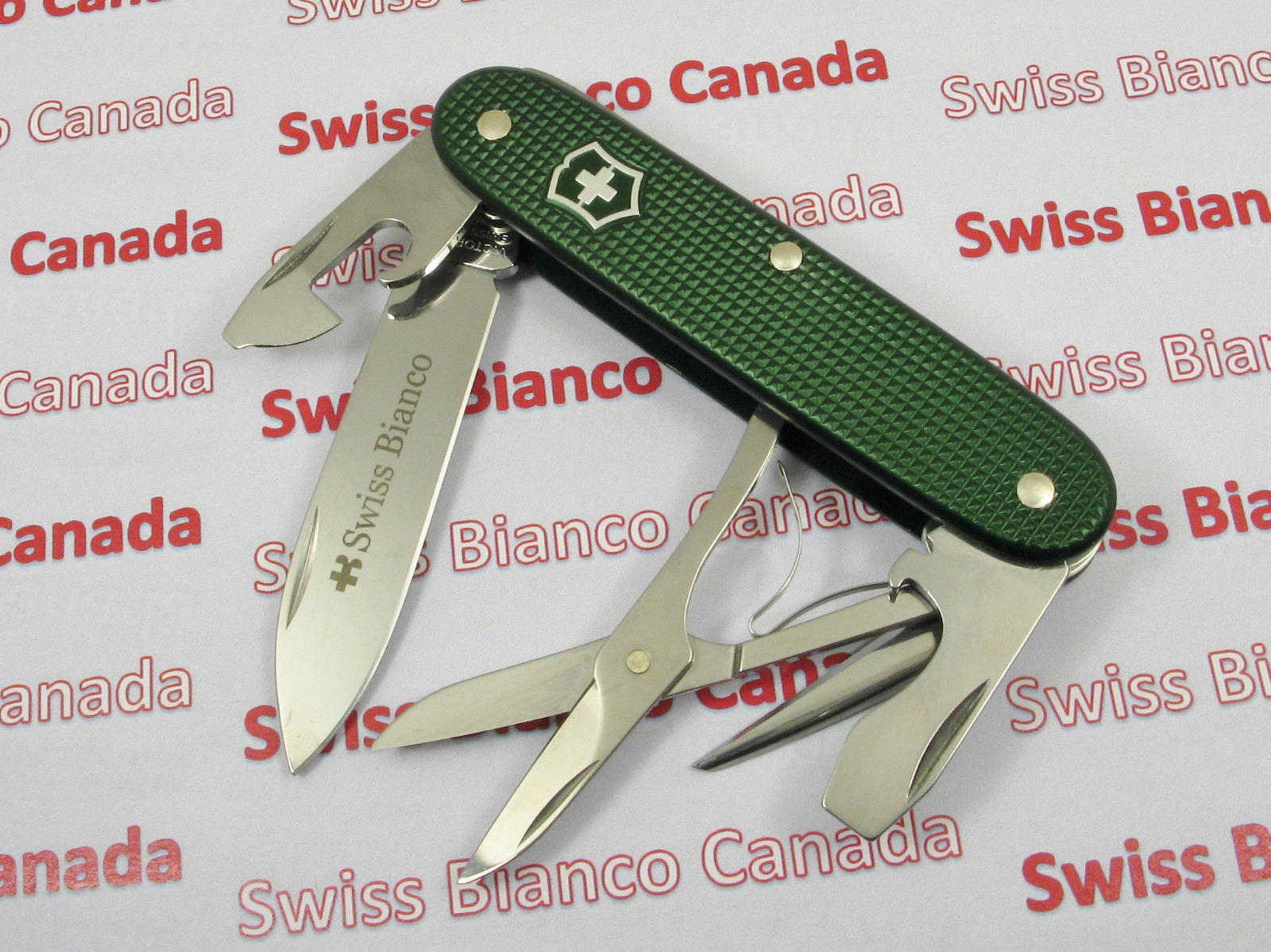 Swiss Bianco Exclusive Victorinox Pioneer X Forest Green Alox Swiss Army Knife