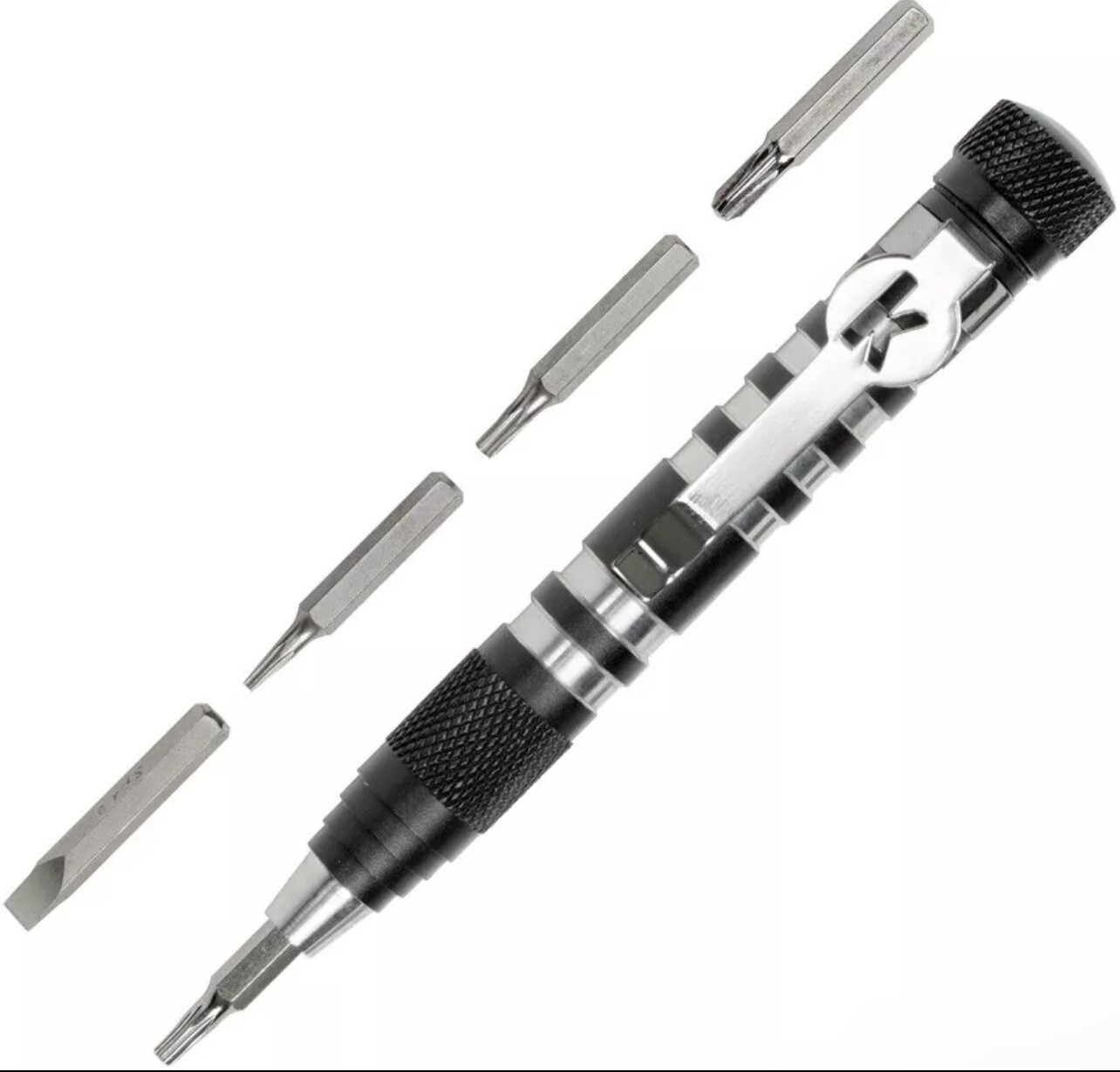 Kershaw TX Tool 5 Bit Kit Black & Silver Aluminum Body w/Bit Driver And Storage
