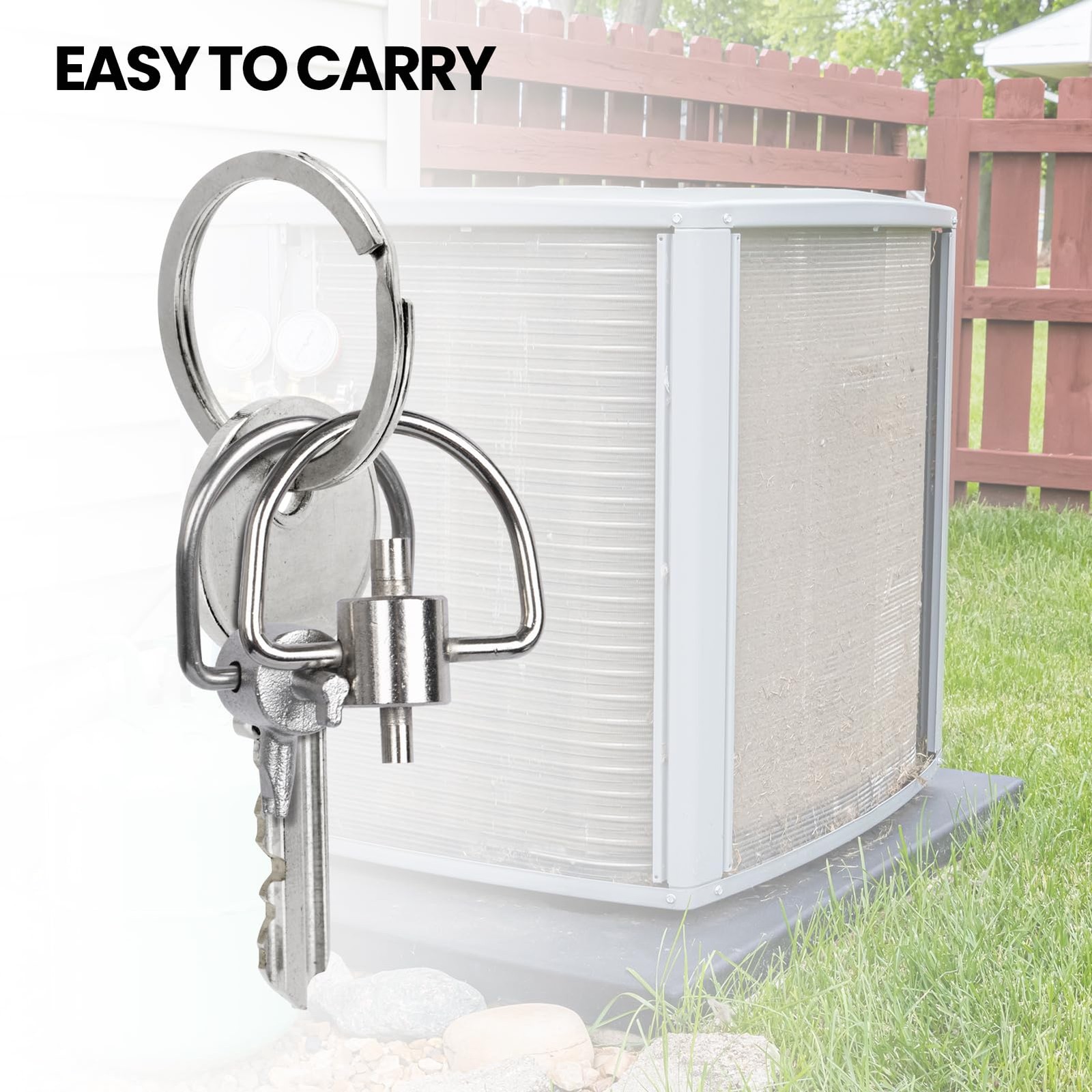 HVAC Tools, Locking Cap Key for Refrigerant Safety Caps, Universal Triple Use…
