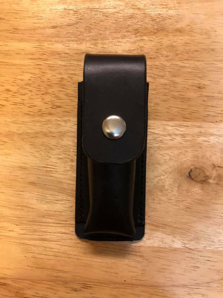 Custom Real Leather Black Case Sheath for  Buck Model 112 and similar Knives