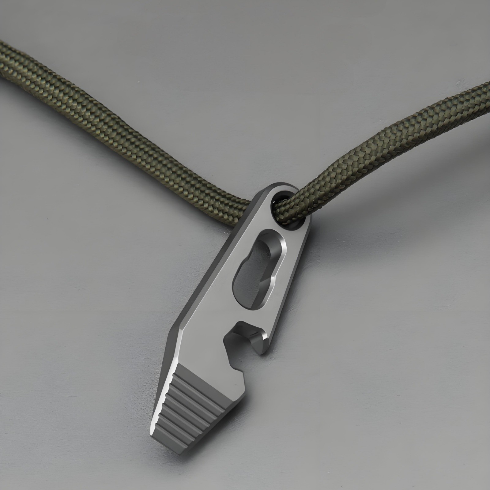 Titanium Alloy Mini EDC Pry Bar Bottle Opener Keychain Pocket Tool Lightweight