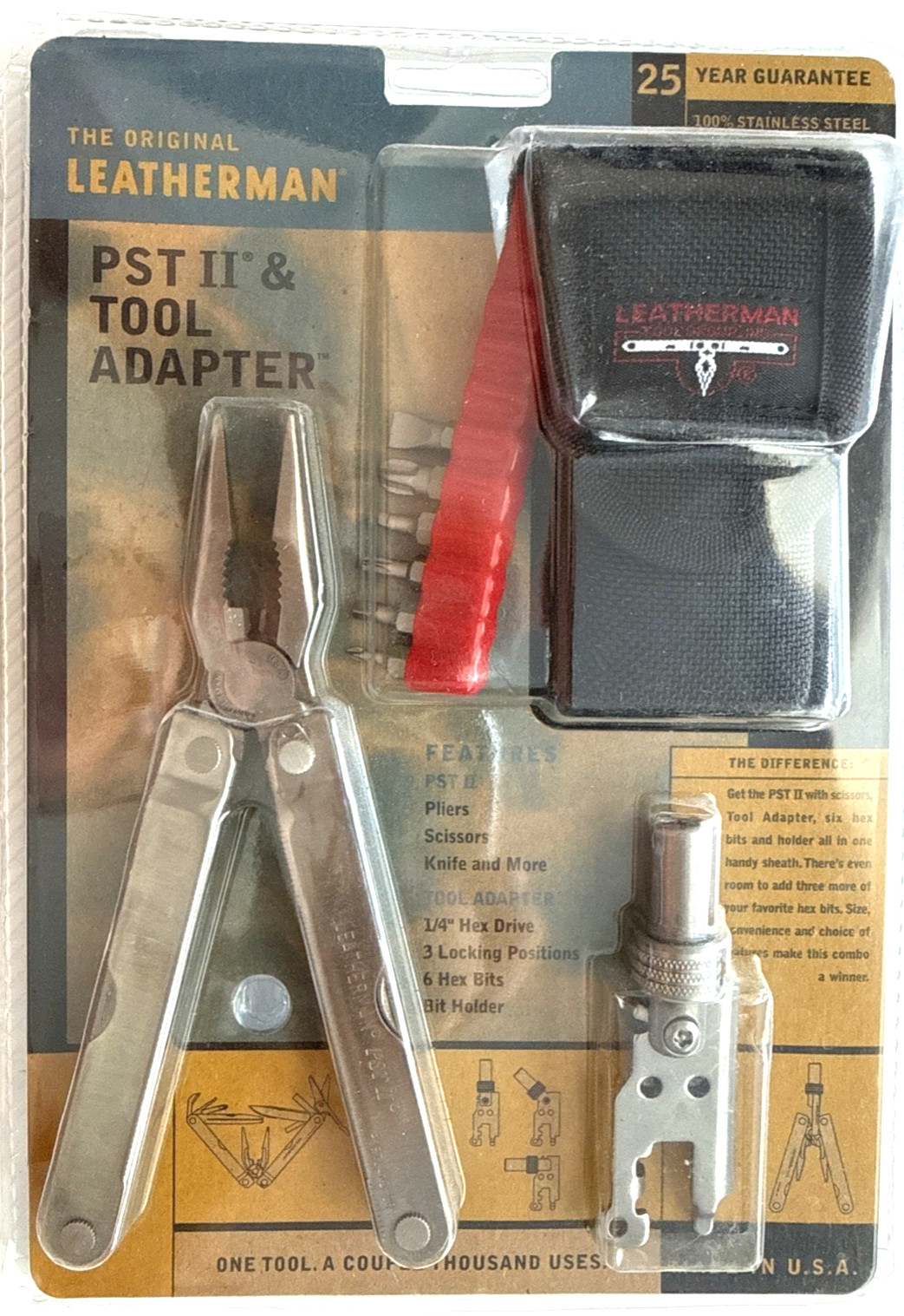 Leatherman PST ll Multi-Tool & Tool Adapter USA