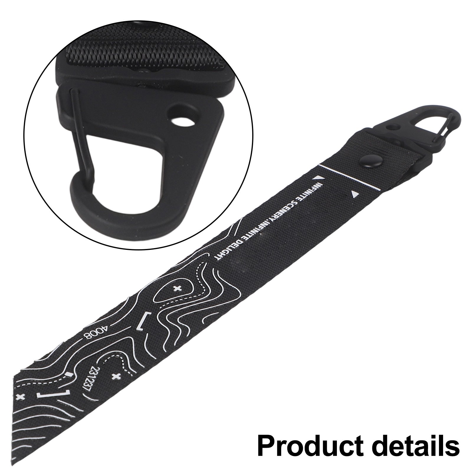 Imitation Nylon Lanyard with Zinc Alloy Buckle Perfect for Outdoor Use