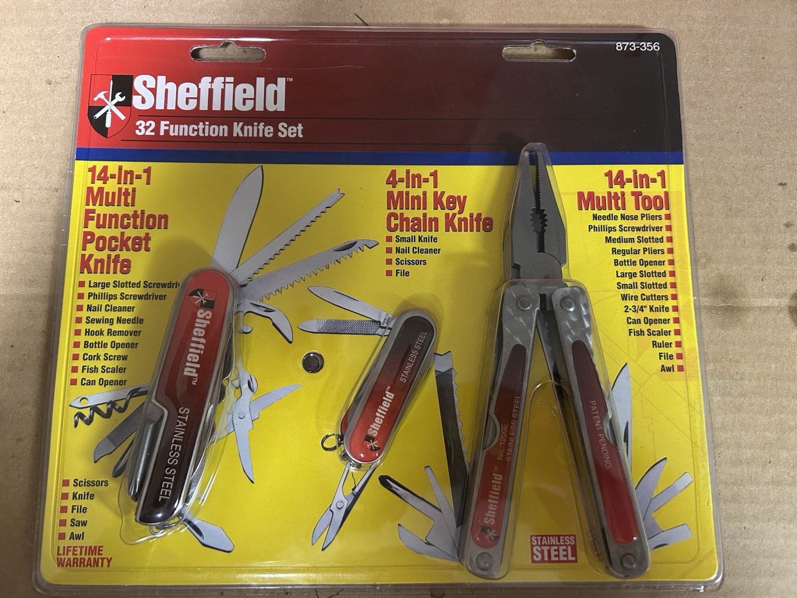 Sheffield 32 Function Knife Set
