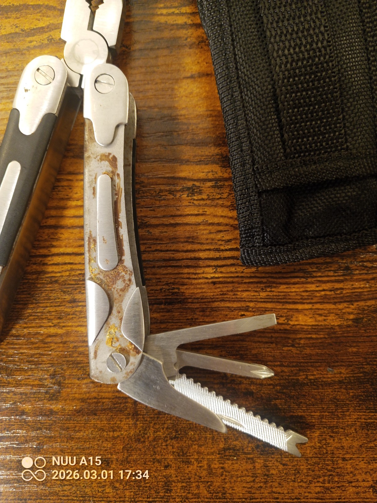 Sports Afield 15-In-1 Pocket Size Stainless Steel Utility Pliers With Belt Case