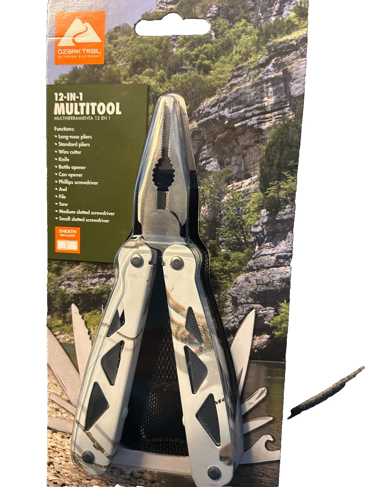 Ozark Trail 12-in-1 Outdoor Multitool includes Sheath