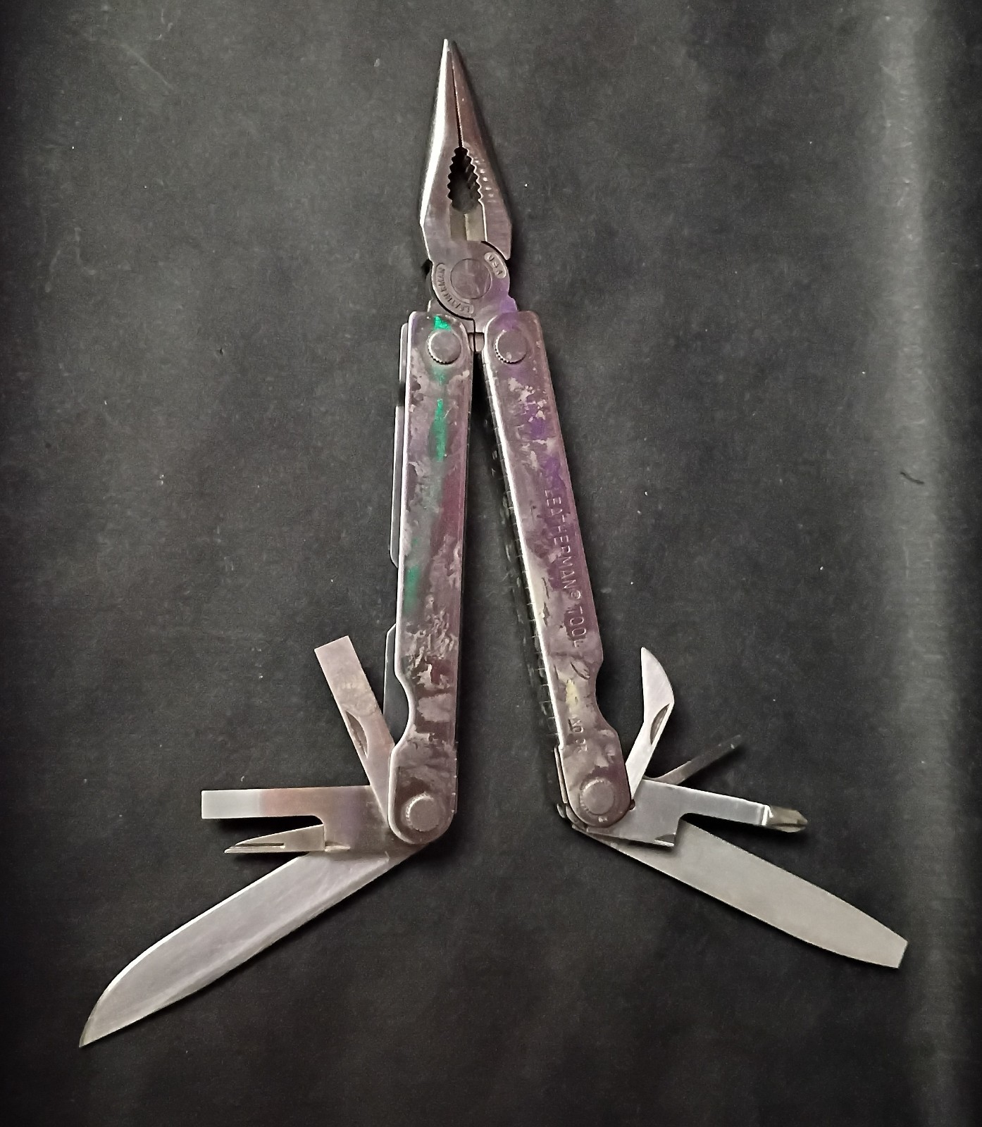 Vintage Leatherman Multi Tool With Leather Pouch