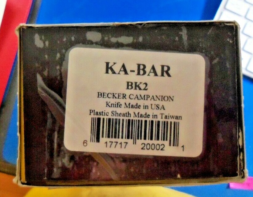 Ka-Bar BK2 Outdoor Camping Carbon Steel Knife Becker Campanion T-36