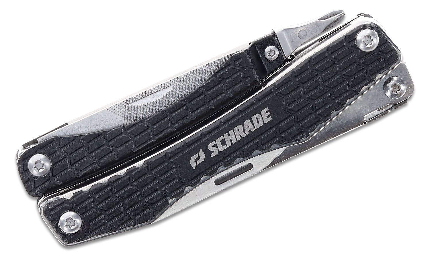 Schrade Clench Multi Tool Delta Series Heavily-Textured Stainless Steel Handles