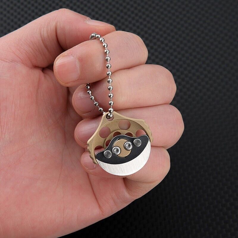 Mini Brass Creative Pocket Keychain Knife Portable Outdoor EDC Pendant Tool