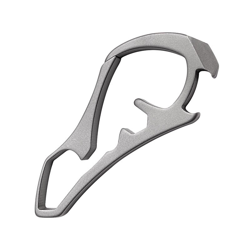 EDC Titanium Alloy Keychain Carabiner Waist Fast Hanging Buckle Bottle Opener