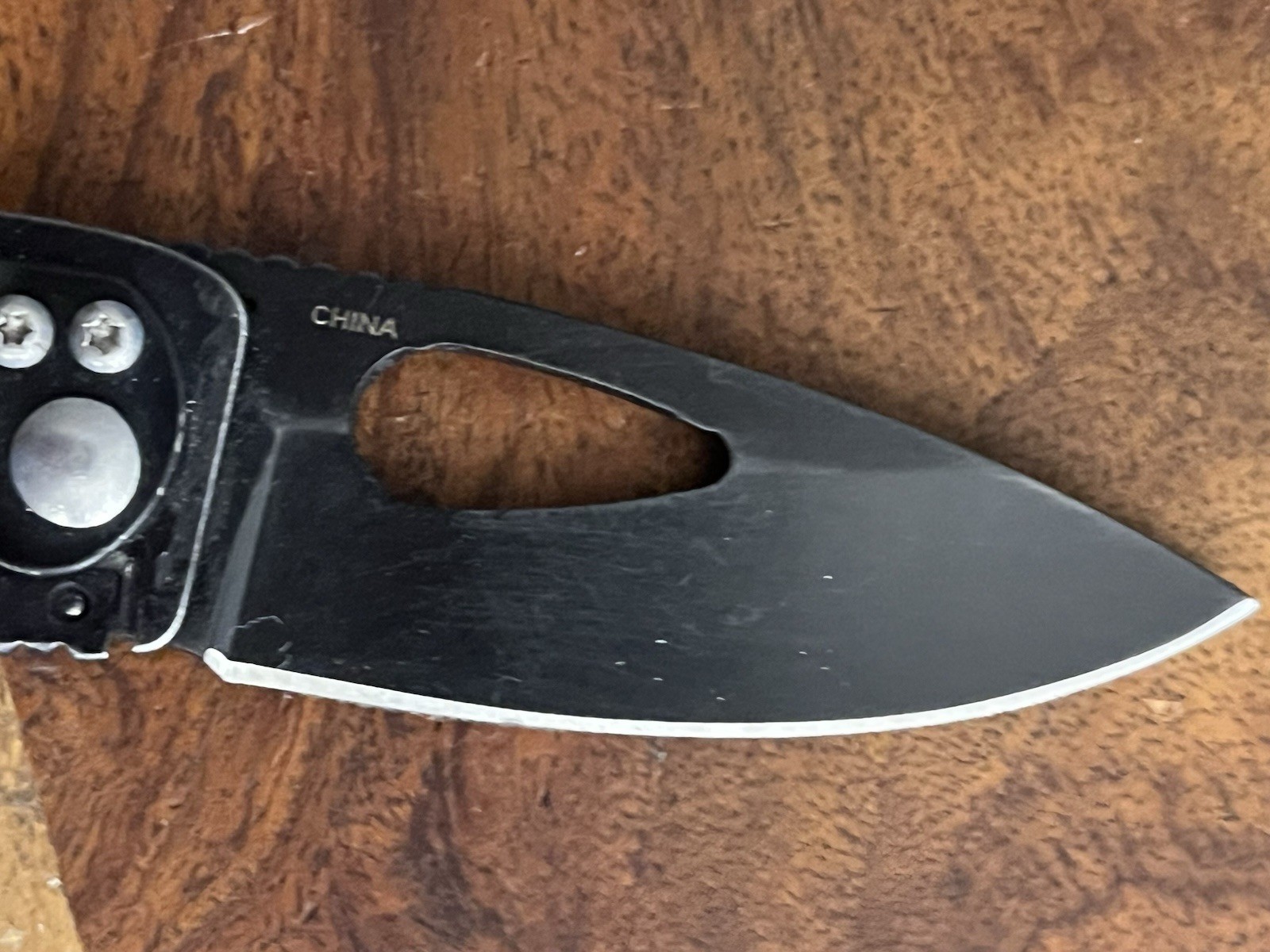 Snap-On BLACK Pocket Knife VERY NICE!! TSA Confiscated ~TASKCo